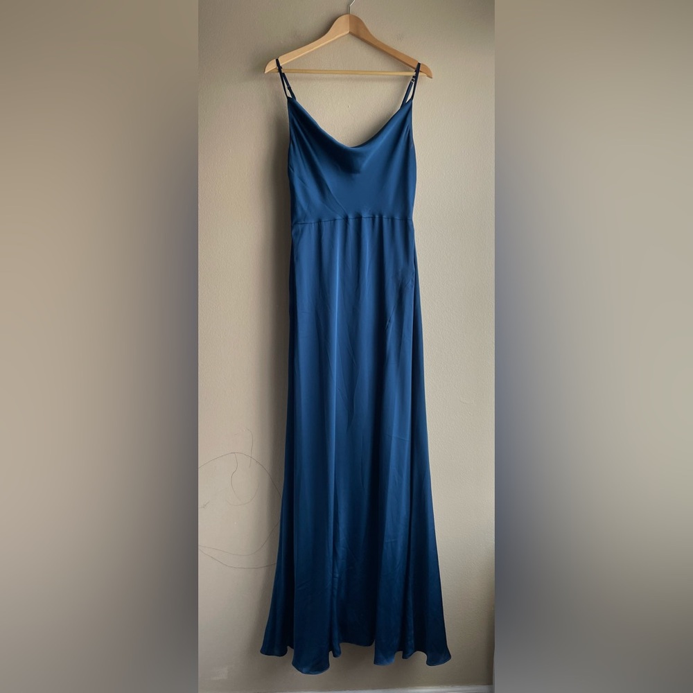 New Thread Blue Maxi Dress Silky Women Size Medium